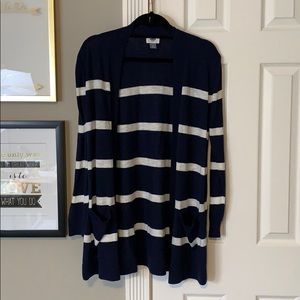 striped cardigan